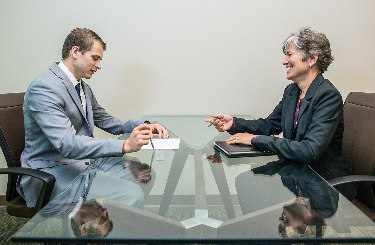 Young Man on a Job Interview (26931177139).jpg